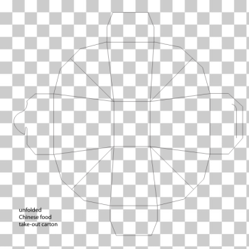 SVG Unfolded Chinese food take-out carton SVG Unfolded Chinese food take-out carton