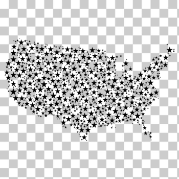 SVG United States Map Stars SVG United States Map Stars