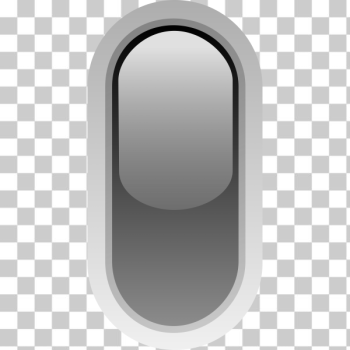 SVG Upright pill shaped black button vector drawing SVG Upright pill shaped black button vector drawing