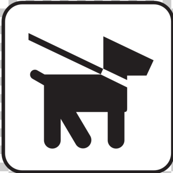 SVG US National Park Maps pictogram allowing dog walks on lead only vector image