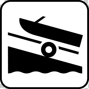 SVG US National Park Maps pictogram for a boat trailer area vector image