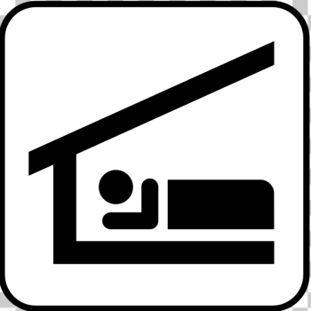 SVG US National Park Maps pictogram for sleeping shelter vector image