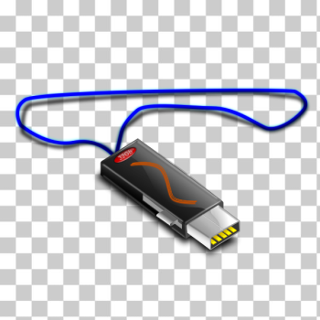 SVG USB stick on cord vector graphics SVG USB stick on cord vector graphics