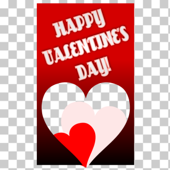 SVG Valentine039s day red themed greeting card vector drawing