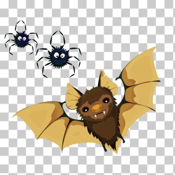 SVG Vampire bat and spiders SVG Vampire bat and spiders