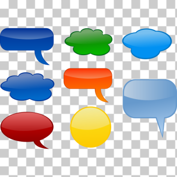 SVG Various speech bubbles vector image SVG Various speech bubbles vector image