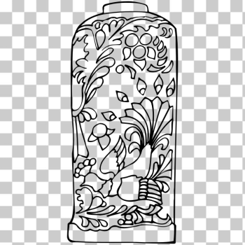 SVG Vase line drawing SVG Vase line drawing