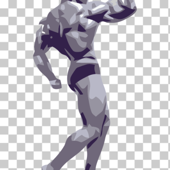 SVG Vector clip art of a bodybuilder SVG Vector clip art of a bodybuilder