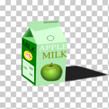 SVG Vector clip art of apple milk carton SVG Vector clip art of apple milk carton