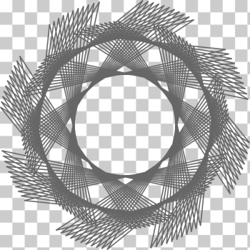 SVG Vector clip art of bent lines in round circle pattern SVG Vector clip art of bent lines in round circle pattern