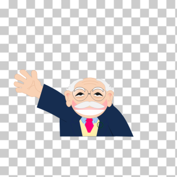 SVG Vector clip art of cartoon old man character SVG Vector clip art of cartoon old man character