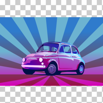 SVG Vector clip art of Fiat 500