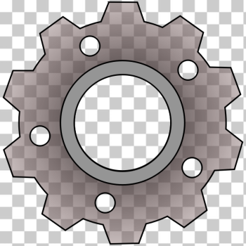 SVG Vector clip art of gear with small holes SVG Vector clip art of gear with small holes