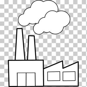 SVG Vector clip art of industrial building SVG Vector clip art of industrial building