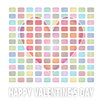 SVG Vector clip art of pastel colored Valentine039s Day card SVG Vector clip art of pastel colored Valentine039s Day card