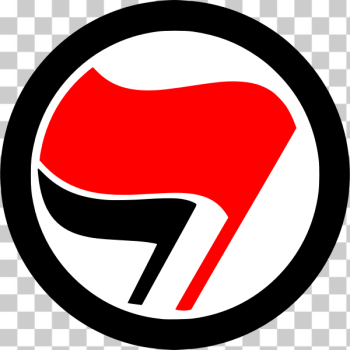 SVG Vector clip art of round antifascist action sign SVG Vector clip art of round antifascist action sign