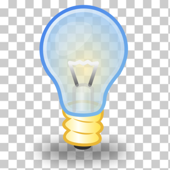 SVG Vector clip art of small transparent light bulb SVG Vector clip art of small transparent light bulb