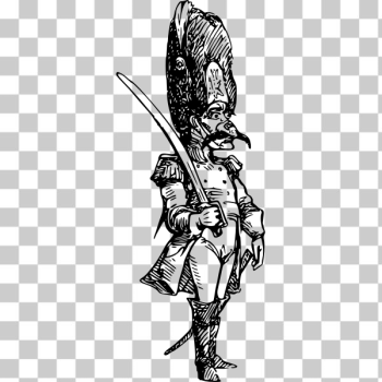 SVG Vector clip art of spiky nose man story character SVG Vector clip art of spiky nose man story character