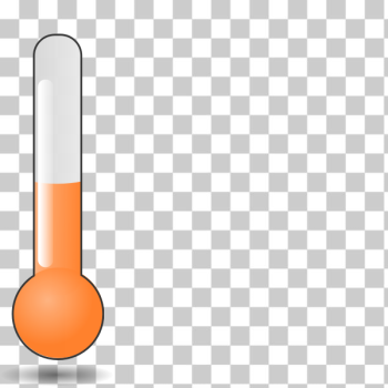 SVG Vector clip art of thermometer tube orange SVG Vector clip art of thermometer tube orange