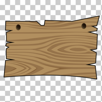 SVG Vector clip art of wood signboard with two holes SVG Vector clip art of wood signboard with two holes
