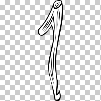 SVG Vector drawing of a woodstick SVG Vector drawing of a woodstick
