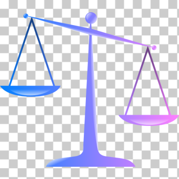 SVG Vector drawing of blue and purple scales of justice SVG Vector drawing of blue and purple scales of justice