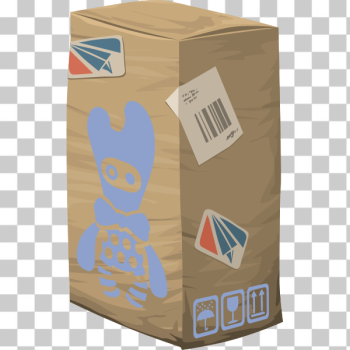 SVG Vector drawing of carton storage box SVG Vector drawing of carton storage box