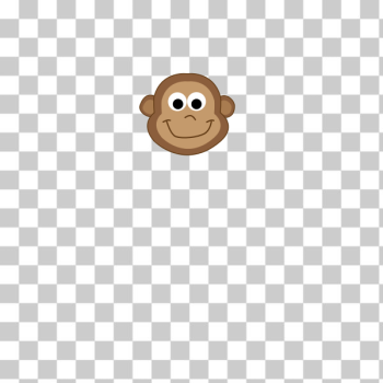 SVG Vector drawing of cartoon monkey baby SVG Vector drawing of cartoon monkey baby