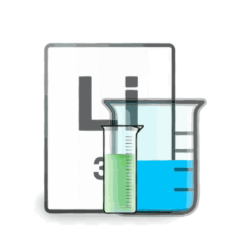 SVG Vector drawing of chemical experiment result