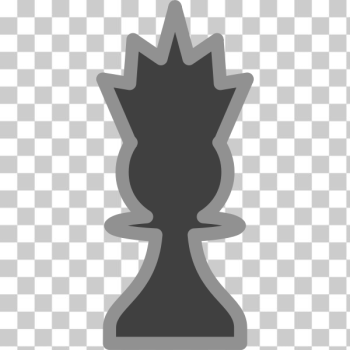 SVG Vector drawing of dark chess figure queen SVG Vector drawing of dark chess figure queen