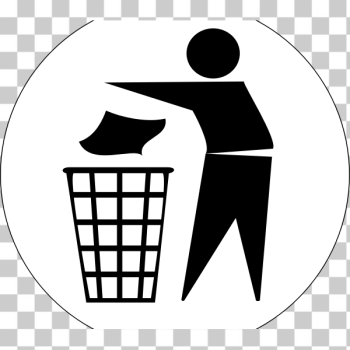 SVG Vector drawing of dispose of rubbish in bin symbol SVG Vector drawing of dispose of rubbish in bin symbol