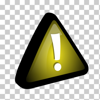 SVG Vector drawing of exclamation mark in yellow triangle SVG Vector drawing of exclamation mark in yellow triangle