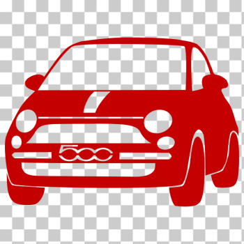 SVG Vector drawing of Fiat 500