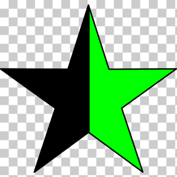 SVG Vector drawing of green anarchism symbol SVG Vector drawing of green anarchism symbol