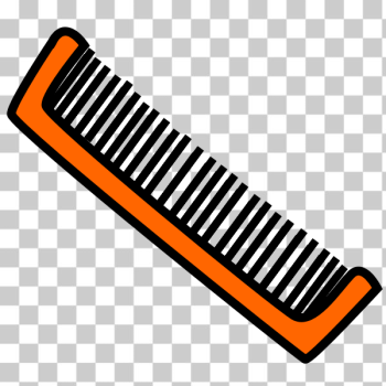 SVG Vector drawing of hair comb SVG Vector drawing of hair comb