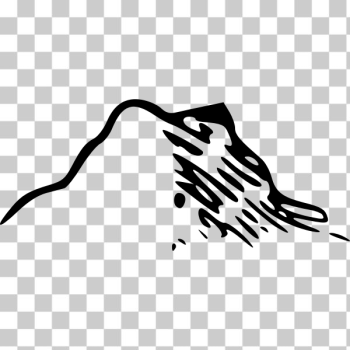 SVG Vector drawing of mountain map element SVG Vector drawing of mountain map element