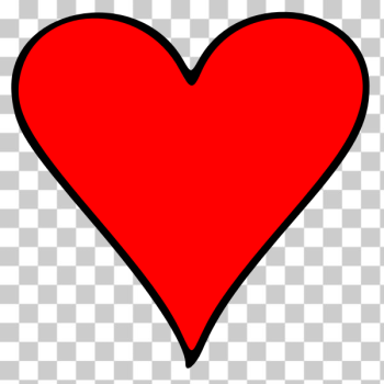 SVG Vector drawing of outlined heart playing card symbol SVG Vector drawing of outlined heart playing card symbol