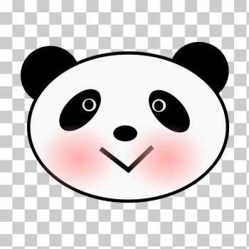 SVG Vector drawing of panda