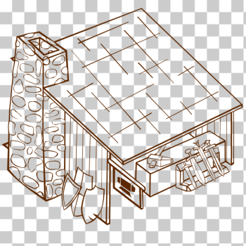 SVG Vector drawing of role play game map icon for a blacksmith