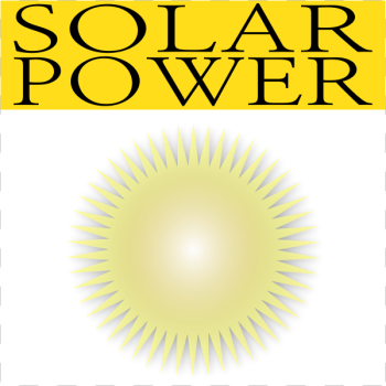 SVG Vector drawing of solar power icon SVG Vector drawing of solar power icon