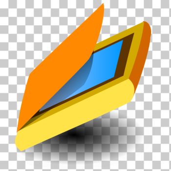 SVG Vector drawing of tilted yellow scanner SVG Vector drawing of tilted yellow scanner