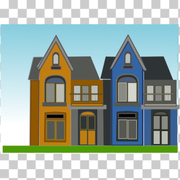 SVG Vector drawing of villa SVG Vector drawing of villa