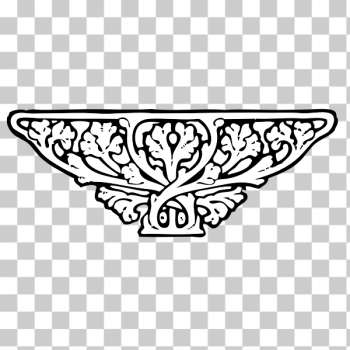 SVG Vector drawing of wall decorative end piece SVG Vector drawing of wall decorative end piece