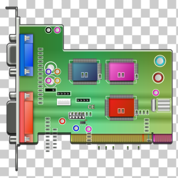 SVG Vector graphics of an audio card SVG Vector graphics of an audio card
