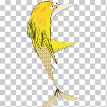 SVG Vector graphics of bird siren comic character SVG Vector graphics of bird siren comic character
