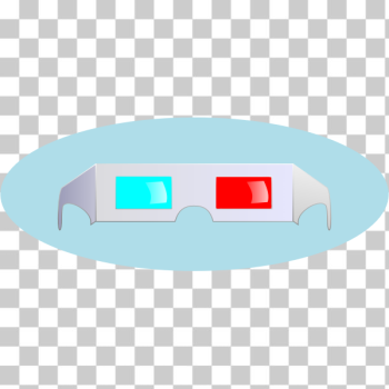 SVG Vector graphics of blue and red paper glasses SVG Vector graphics of blue and red paper glasses