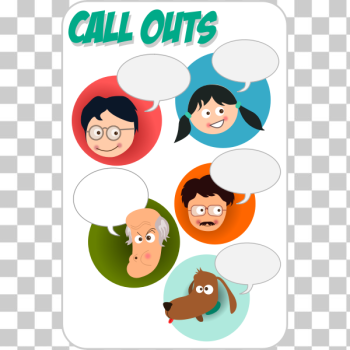 SVG Vector graphics of cartoon characters with talk bubbles SVG Vector graphics of cartoon characters with talk bubbles