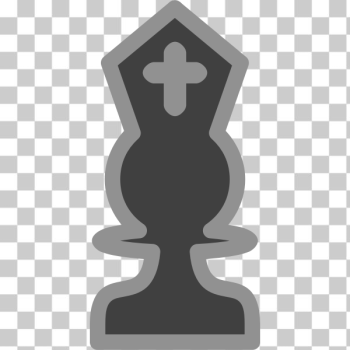 SVG Vector graphics of dark chess figure bishop SVG Vector graphics of dark chess figure bishop