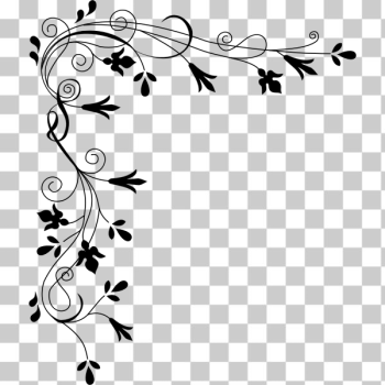 SVG Vector graphics of floral corner border decoration SVG Vector graphics of floral corner border decoration