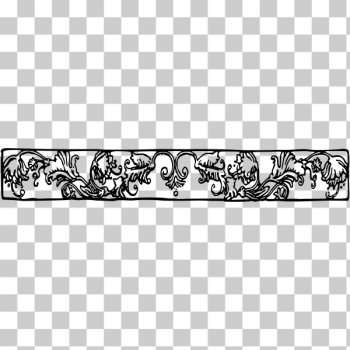SVG Vector graphics of floral decorative bar SVG Vector graphics of floral decorative bar